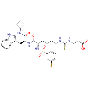 Chemical structure of SIRT5 inhibitor 1 , CAS 2166487-21-2, AChemBlock Y226374