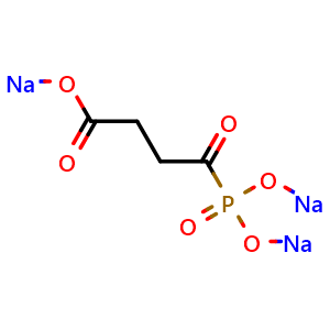 Chemical structure of Succinyl phosphonate trisodium salt , CAS 864167-45-3, AChemBlock Y226383