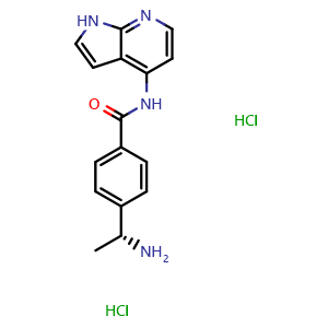 Chemical structure of Y-33075 dihydrochloride , CAS 173897-44-4, AChemBlock Y226440