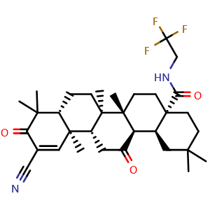 Chemical structure of CDDO-dhTFEA , CAS 1191265-33-4, AChemBlock Y226475