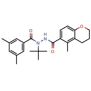 Chemical structure of Chromafenozide , CAS 143807-66-3, AChemBlock Y226476