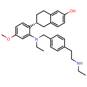 Chemical structure of Elacestrant , CAS 722533-56-4, AChemBlock Y226479