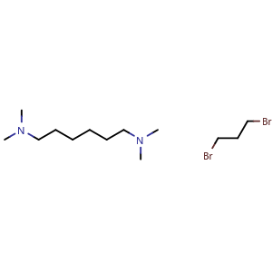 Chemical structure of Hexadimethrine bromide , CAS 28728-55-4, AChemBlock Y226483