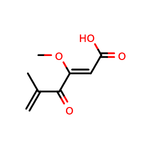 Chemical structure of Penicillic acid , CAS 90-65-3, AChemBlock Y226496