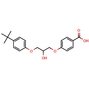 Chemical structure of Terbufibrol , CAS 56488-59-6, AChemBlock Y226503