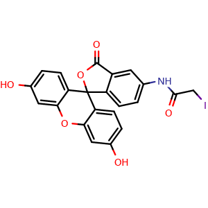 Chemical structure of 5-IAF , CAS 63368-54-7, AChemBlock Y226518