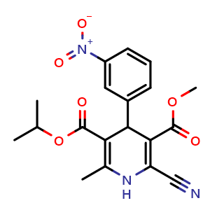 Chemical structure of Nilvadipine , CAS 75530-68-6, AChemBlock Y226537