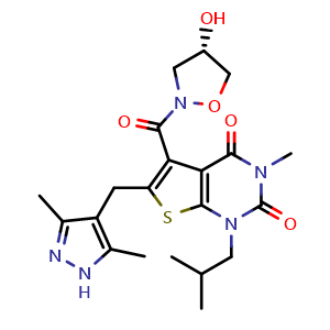 Chemical structure of AR-C155858 , CAS 496791-37-8, AChemBlock Y226545