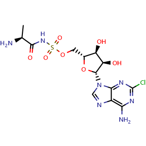 Chemical structure of Ascamycin , CAS 91432-48-3, AChemBlock Y226548