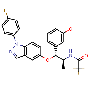 Chemical structure of AZD5423 , CAS 1034148-04-3, AChemBlock Y226558
