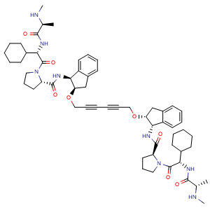 Chemical structure of AZD5582 , CAS 1258392-53-8, AChemBlock Y226559