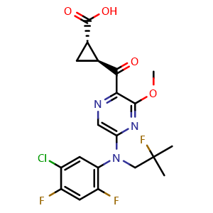 Chemical structure of AZD9898 , CAS 2042347-69-1, AChemBlock Y226561