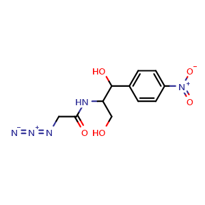 Chemical structure of Azidamfenicol , CAS 13838-08-9, AChemBlock Y226565