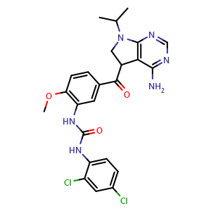Chemical structure of CE-245677 , CAS 717899-97-3, AChemBlock Y226604