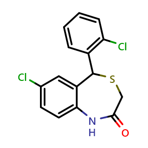 Chemical structure of CGP37157 , CAS 75450-34-9, AChemBlock Y226606