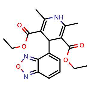 Chemical structure of Darodipine , CAS 72803-02-2, AChemBlock Y226627