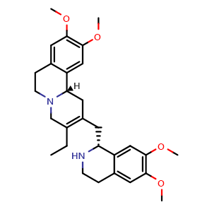 Chemical structure of Dehydroemetine , CAS 4914-30-1, AChemBlock Y226630