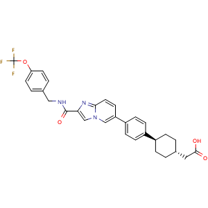 Chemical structure of DGAT1-IN-1 , CAS 1449779-49-0, AChemBlock Y226633