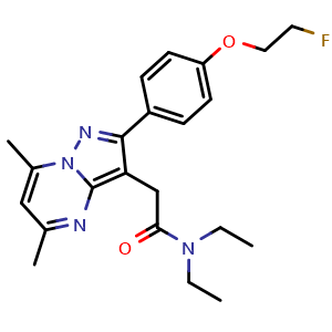 Chemical structure of DPA-714 , CAS 958233-07-3, AChemBlock Y226641