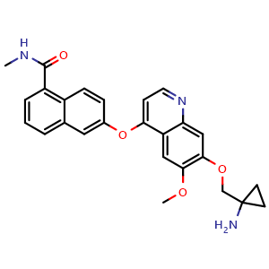 Chemical structure of Lucitanib , CAS 1058137-23-7, AChemBlock Y226647