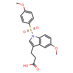 Chemical structure of Indeglitazar , CAS 835619-41-5, AChemBlock Y226692