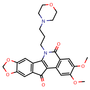 Chemical structure of Indotecan , CAS 915303-09-2, AChemBlock Y226693