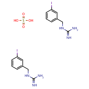 Chemical structure of Iobenguane sulfate , CAS 87862-25-7, AChemBlock Y226696