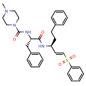 Chemical structure of K777 , CAS 233277-99-1, AChemBlock Y226708