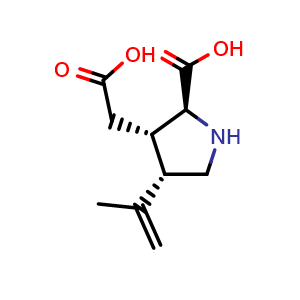 Chemical structure of Kainic acid , CAS 487-79-6, AChemBlock Y226709