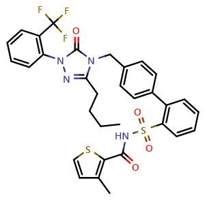 Chemical structure of L-161982 , CAS 147776-06-5, AChemBlock Y226714