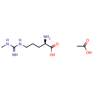 Chemical structure of L-NMMA acetate , CAS 53308-83-1, AChemBlock Y226716