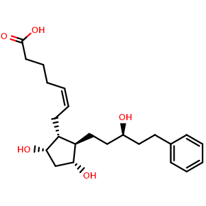 Chemical structure of Latanoprost acid , CAS 41639-83-2, AChemBlock Y226719