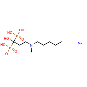 Chemical structure of Ibandronate sodium , CAS 138844-81-2, AChemBlock Y226737