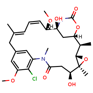 Chemical structure of Maytansinol , CAS 57103-68-1, AChemBlock Y226739