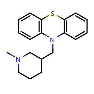 Chemical structure of Mepazine , CAS 60-89-9, AChemBlock Y226744