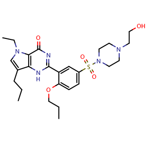 Chemical structure of Mirodenafil , CAS 862189-95-5, AChemBlock Y226745