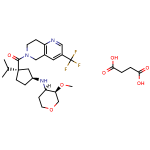 Chemical structure of MK-0812 Succinate , CAS 851916-42-2, AChemBlock Y226748