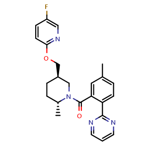 Chemical structure of Filorexant , CAS 1088991-73-4, AChemBlock Y226750