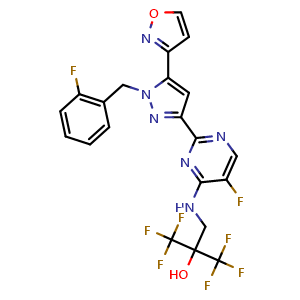 Chemical structure of Praliciguat , CAS 1628730-49-3, AChemBlock Y226806