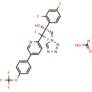 Chemical structure of Quilseconazole Formic acid , AChemBlock Y226817