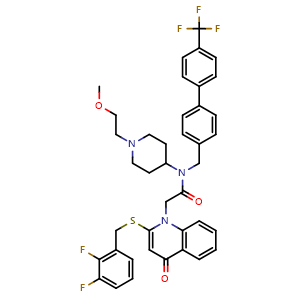 Chemical structure of Rilapladib , CAS 412950-08-4, AChemBlock Y226823