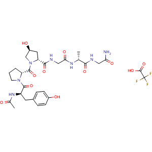 Chemical structure of Rotigaptide TFA , AChemBlock Y226832