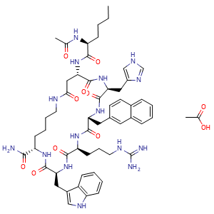 Chemical structure of SHU 9119 acetate , AChemBlock Y226847
