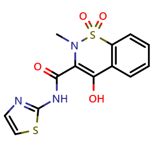 Chemical structure of Sudoxicam , CAS 34042-85-8, AChemBlock Y226860