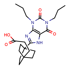 Chemical structure of Tonapofylline , CAS 340021-17-2, AChemBlock Y226880