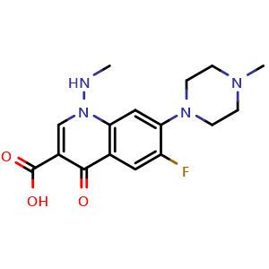 Chemical structure of Amifloxacin , CAS 86393-37-5, AChemBlock Y226911