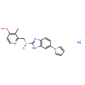 Chemical structure of Ilaprazole sodium , CAS 172152-50-0, AChemBlock Y226923