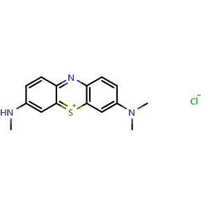 Chemical structure of Azure B , CAS 531-55-5, AChemBlock Y226944