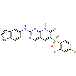 Chemical structure of ON1231320 , CAS 1312471-39-8, AChemBlock Y226988