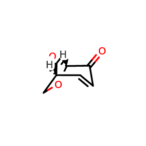 Chemical structure of Levoglucosenone , CAS 37112-31-5, AChemBlock Y226994